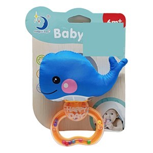 Imagen de Sonajero peluche pez, con sonido, en cartón, varios diseños