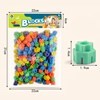 Imagen de Bloques de plástico, 218 piezas, tubos hexagonales para encastrar, en bolsa