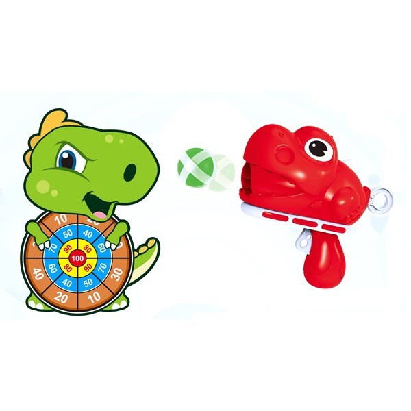 Imagen de Pistola lanza pelotas, blanco con velcro, en bolsa