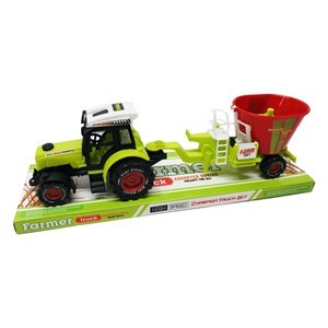 Imagen de Tractor con mezcladora de forraje, en burbuja 2 colores