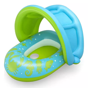 Imagen de Inflable flotador con asiento y techo Bestway, varios colores