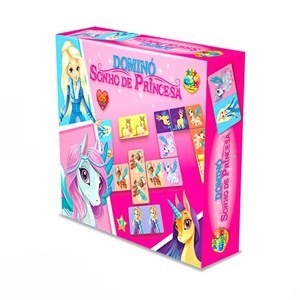 Imagen de Juego de mesa, dominó, princesas, 28 piezas en caja