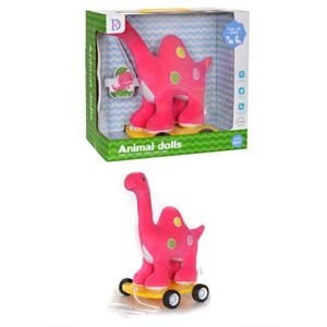 Imagen de Arrastre dinosaurio de peluche, en caja varios colores