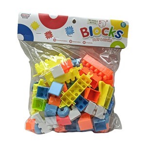 Imagen de Bloques de plástico, 90 piezas, medianas en bolsa