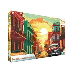 Imagen de Puzzle de cartón, 500 piezas, La Habana, en caja