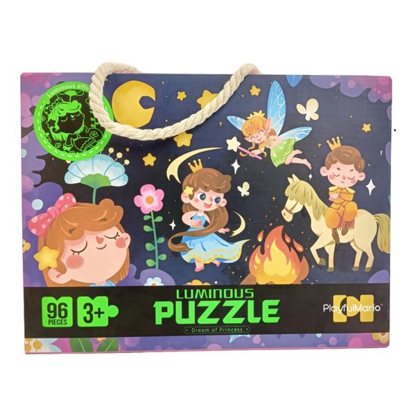 Imagen de Puzzle de cartón, 96 piezas luminoso, en caja