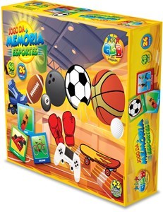 Imagen de Juego de mesa, memoria, deportes, 48 piezas en portugués en caja