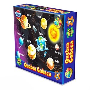 Imagen de Puzzle de cartón, 300 piezas, sistema solar en caja