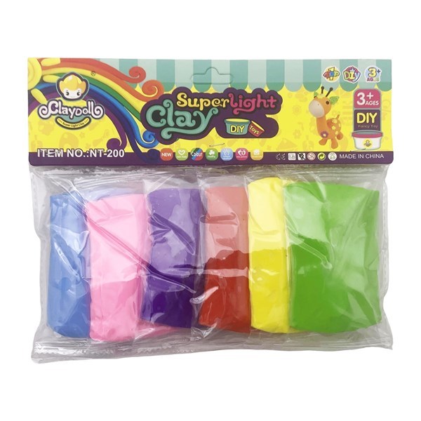 Imagen de Masa para modelar soft, x6 rollos de 15g en bolsa
