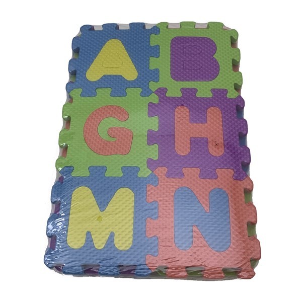 Imagen de Puzzle de goma EVA, letras y números, en bolsa