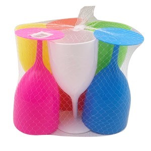 Imagen de Copa de plástico x6, en red, varios colores