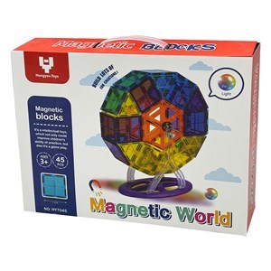 Imagen de Bloques x45 piezas magnéticos, en caja