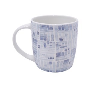 Imagen de Taza de loza 420ml, varios diseños azulados