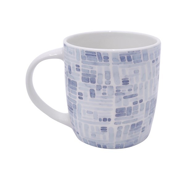 Imagen de Taza de loza 420ml, varios diseños azulados
