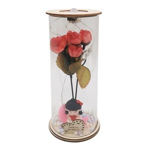 Imagen de Flor con luz en frasco en caja, varios diseños