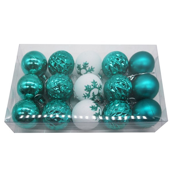 Imagen de Bolas navideñas x15 4cm, en caja, varios colores
