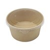 Imagen de Bowl descartable vianda de papel con tapa de plástico 800ml, PACK x50