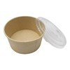 Imagen de Bowl descartable vianda de papel con tapa de plástico 800ml, PACK x50
