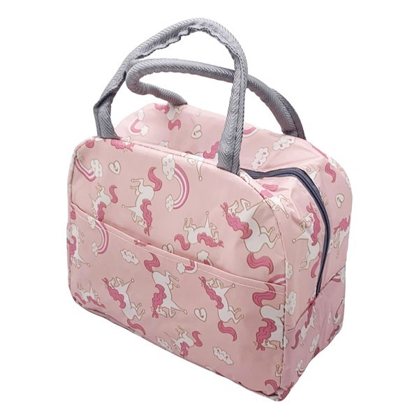 Imagen de Bolsa lunchera de tela, aislante térmico, con cierre, varios diseños