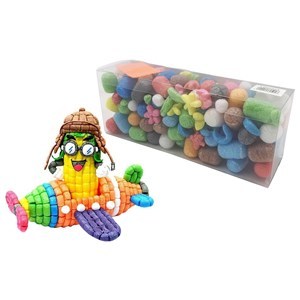 Imagen de Bloques de maíz, formas, con fieltro para humedecer, en caja