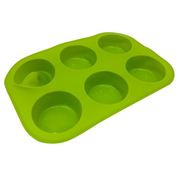 Imagen de Molde de silicona para cupcakes x6, varios colores