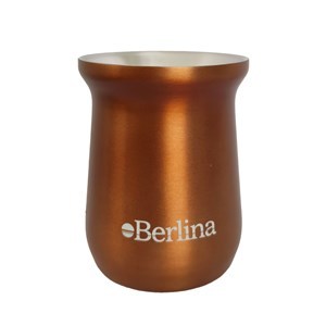 Imagen de Mate alto 260ml Berlina COBRE, doble pared de acero inoxidable, en caja