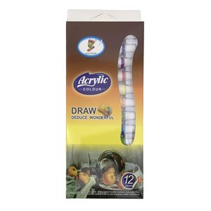 Imagen de Pintura acrílica x12 tubos, en caja