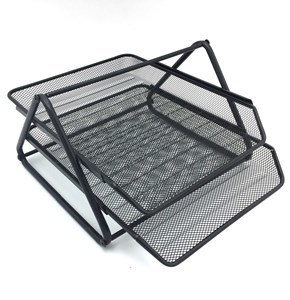 Imagen de Organizador de metal con 2 bandejas, en caja