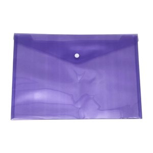 Imagen de Sobre de PVC A4 con botón, varios colores PACK x12