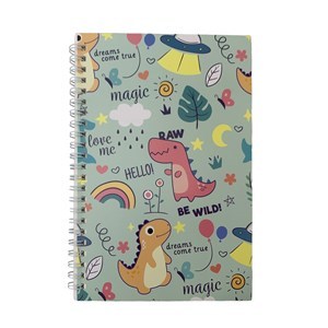 Imagen de Libreta con espiral, 60 hojas, varios diseños dinosaurios