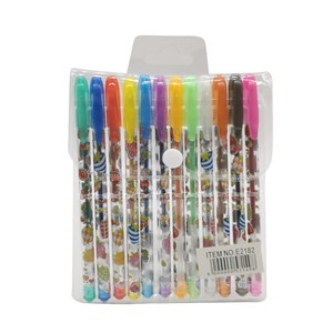 Imagen de Lapicera de gel x12 colores metalizados con aroma, PACK x12