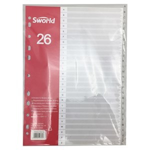 Imagen de Separadores de PVC, A4 alfabético, 26 hojas