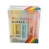 Imagen de Marcador resaltador flúo x12, punta biselada, colores pasteles, en estuche PVC