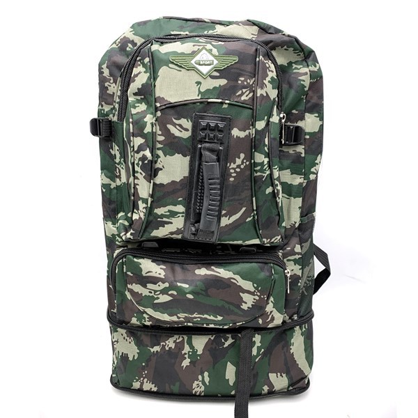Imagen de Mochila de camping con fuelle 2 bolsillos frontales y 2 bolsillos laterales, varios colores