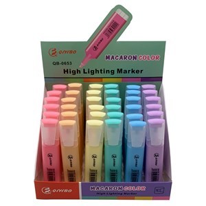 Imagen de Marcadores resaltadores, CAJAx36, colores pasteles