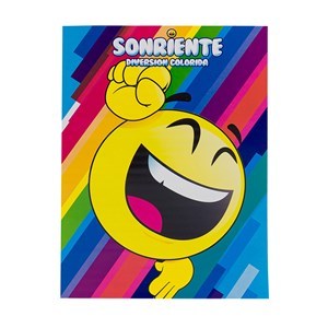 Imagen de Libro para colorear 80 páginas, SONRIENTE, 2 títulos