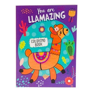 Imagen de Libro para colorear 80 páginas, LLAMAS, 2 títulos