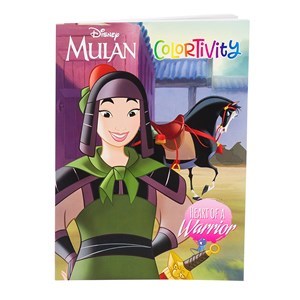 Imagen de Libro para colorear 80 páginas, MULÁN, 2 títulos