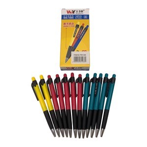 Imagen de Lapicera tinta azul x12 retráctil, 0.7mm en caja