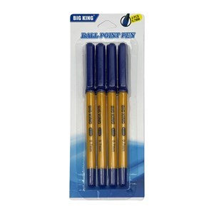 Imagen de Lapicera tinta azul x4, 7mm en blister