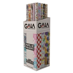 Imagen de Papel regalo CAJAx50 rollos de 2 hojas diseños surtidos