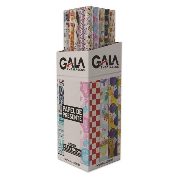 Imagen de Papel regalo CAJAx50 rollos de 2 hojas diseños surtidos