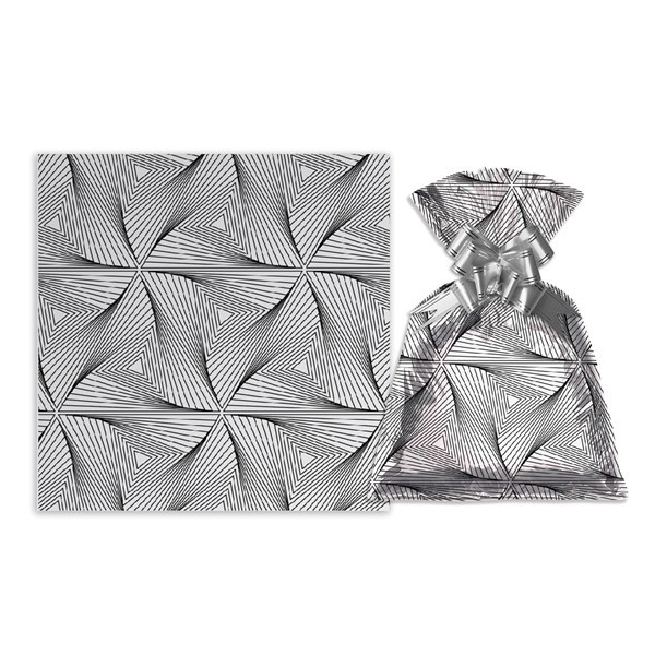 Imagen de Bolsa de regalo metalizado con diseño grande PACKx50