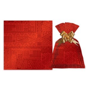 Imagen de Bolsa de regalo metalizado símil velvet chica PACKx50