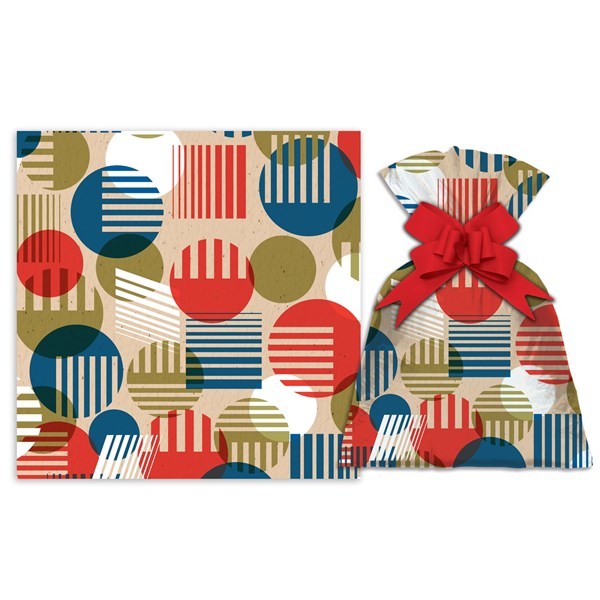 Imagen de Bolsa de regalo perlado con diseño mediana PACKx50