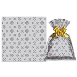 Imagen de Bolsa de regalo metalizado con diseño grande PACKx50