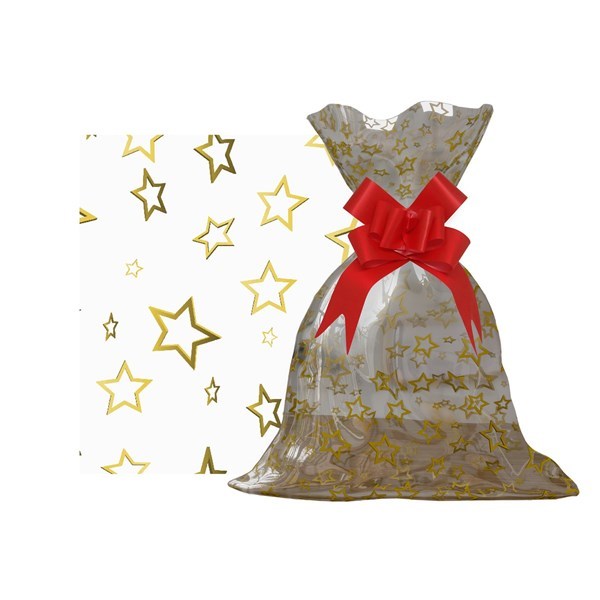 Imagen de Bolsa de regalo transparente con diseño, chica PACKx50