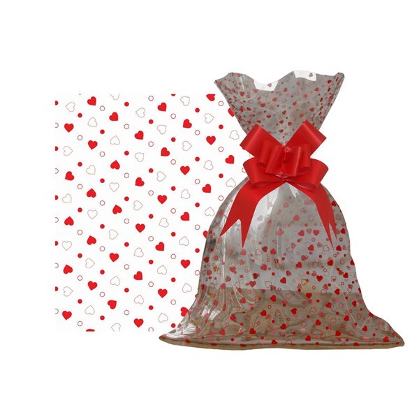 Imagen de Bolsa de regalo transparente con diseño, chica PACKx50