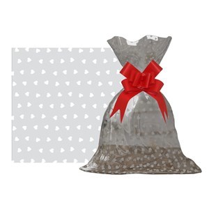 Imagen de Bolsa de regalo transparente con diseño, grande PACKx50
