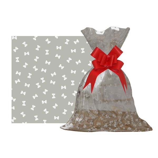 Imagen de BBolsa de regalo transparente con diseño, grande PACKx50